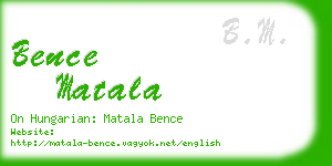 bence matala business card